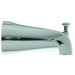 Danco 88434 Tub Spout With Diverter, 2-1/2 In L, 1/2 In Connection, Slip-Joint, Metal, Chrome Plated(Danco 88434 Tub Spout With Diverter 2 1 2 In L 1 2 In Connection Slip Joint Metal Chrome)