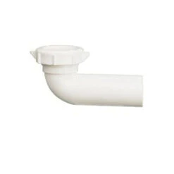 Plumb Pak PP855-79 Disposal Drain Elbow With Nut, Plastic, White, For: Waste King Disposers(Plumb Pak Pp855 79 Disposal Drain Elbow With Nut Plastic White For Waste King Disposers)