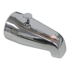 ProSource 24501-3L Bathtub Spout With Diverter, 5-1/4 In L, 3/4 X 1/2 In Connection, IPS, Zinc, Chrome Plated(Prosource 24501 3l Bathtub Spout With Diverter 5 1 4 In L 3 4 1 2 In Connection Ips Zinc Chrome)