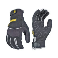 RADIANS DeWALT DPG200L Pre-Curved Utility Gloves, L, Terry-Cloth Thumb, Hook-and-Loop Cuff, Neoprene/Nylon, Black(Radians Dewalt Dpg200l Pre Curved Utility Gloves L Terry Cloth Thumb Hook And Loop Cuff Neoprene Nylon Black)