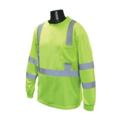 RADWEAR ST21-3PGS-2X Safety T-Shirt, 2XL, Polyester, Green, Long Sleeve, Pullover Closure(Radwear St21 3pgs 2x Safety T Shirt 2xl Polyester Green Long Sleeve Pullover Closure)