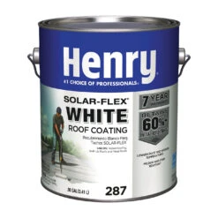 Henry HE287SF046 Elastomeric Roof Coating, White, 0.9 Gal Pail, Cream(Henry He287sf046 Elastomeric Roof Coating White 0 9 Gal Pail Cream)