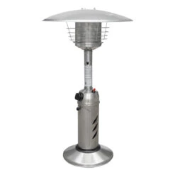 Seasonal Trends HPS-C-SS Portable Patio Heater, Liquid Propane Or Butane Gas Only, Electric Ignition, 11000 Btu(Seasonal Trends Hps C Ss Portable Stainless Steel Liquid Propane Patio Heater Propane Or Butane Gas Only)