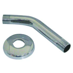 Danco 89180 Shower Arm With Flange, 1/2 In Connection, Threaded, 6 In L, Stainless Steel, Chrome Plated(Danco 89180 Shower Arm With Flange 1 2 In Connection Threaded 6 In L Stainless Steel Chrome)