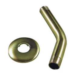 Danco 89182 Shower Arm With Flange, 1/2 In Connection, IPS, 6 In L, Stainless Steel, Brushed Nickel(Danco 89182 Shower Arm With Flange 1 2 In Connection Ips 6 In L Stainless Steel Brushed Nickel)