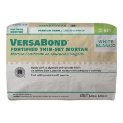 CUSTOM VersaBond Flex MTSW50 Thin-Set Mortar, White, Powder, 50 Lb Bag(Custom Versabond Flex Mtsw50 Thin Set Mortar White Powder 50 Lb Package Bag)