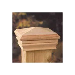 Maine Ornamental 72889 Post Cap, 4 In L, 4 In W, Pressure Treated(Maine Ornamental 72889 High Point Post Cap 4 In L 4 In W Cedar)