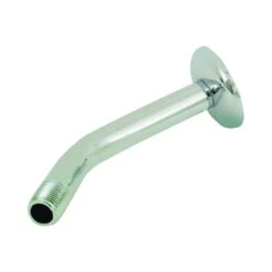 Boston Harbor B1140CP Shower Arm With Flange, 1/2-14 NPT In Connection, Threaded, 7 In L, Plastic(Boston Harbor B1140cp Shower Arm With Flange 1 2 In Connection 7 In L Plastic Chrome)