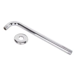 Boston Harbor B1180CP Shower Arm, 1/2-14 Connection, Threaded, 2.75 In L, Stainless Steel, 90 Deg(Boston Harbor B1180cp Shower Arm 1 2 In Connection Ips 12 In L Stainless Steel Chrome)