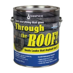 Through The Roof! 14004 Cement And Patching Sealant, Clear, Liquid, 1 Gal Container(Through The Roof 14004 Cement And Patching Sealant Clear Liquid 1 Gal Package Container)