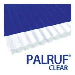 Palruf 100427 Corrugated Roofing Panel, 12 Ft L, 26 In W, PVC, Clear(Palruf 100427 Corrugated Roofing Panel 12 Ft L 26 In W Pvc Clear)