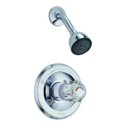 Peerless 1324 Shower Faucet, 2 Gpm, 2-5/8 In Showerhead, Brass, Chrome Plated, Knob Handle, 1-Handle(Peerless 1324 Shower Faucet 2 Gpm 2 5 8 In Showerhead Brass Chrome Knob Handle 1 Handle)