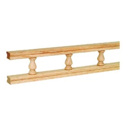 Waddell 5506 OAK Galley Rail, 6 Ft L, 2-1/2 In W, Natural(Waddell 5506 Oak Galley Rail 6 Ft L 2 1 2 In W Natural)