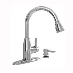 American Standard McKenzie Series 9012.301.002 Kitchen Faucet With Soap Dispenser, 1.8 Gpm, 1-Faucet Handle, Zinc(American Standard Mckenzie 9012 301 002 Kitchen Faucet With Soap Dispenser 1 8 Gpm 1 Faucet Handle Zinc)