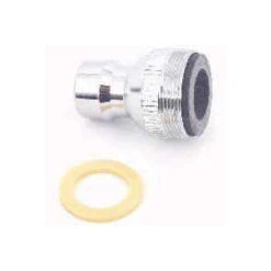 Plumb Pak PP28006 Faucet Aerator Adapter, 15/16-27 X 55/64 In In, Threaded, Chrome Plated(Plumb Pak Pp28006 Faucet Aerator Adapter 15 16 27 X 55 64 In Threaded Chrome)