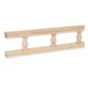 Waddell 550-6PC Galley Rail With Sleeve, 6 Ft L, 2-1/2 In W, Maple(Waddell 550 6pc Galley Rail With Sleeve 6 Ft L 2 1 2 In W Maple)