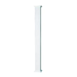 AFCO 60608 Column, 8 Ft H, Square, Aluminum, White(Afco 60608 Square Column 8 Ft H Square Pine Wood White)