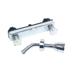 US Hardware P-008PN Shower Faucet, Plastic, Chrome Plated, 2-Handle(Us Hardware P 008pn Shower Faucet Plastic Chrome 2 Handle 1)