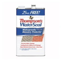 Thompson's WaterSeal TH.023111-03 Waterproofer Plus Masonry Protector, Clear, 1.2 Gal(Thompsons Waterseal Th 023111 03 Waterproofer Plus Masonry Protector Clear 25 Oz Package)