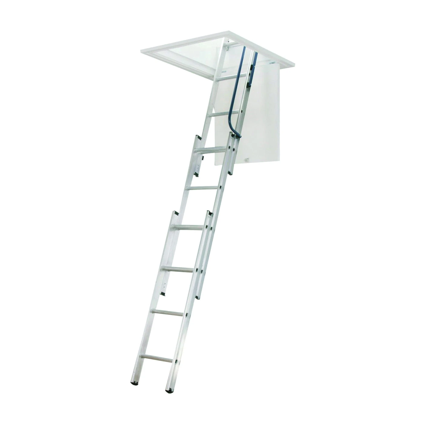 WERNER AA1510B Attic Ladder, 7 Ft To 9 Ft 10 In H Ceiling, 18 X 24 In Ceiling Opening, 12-Step, 250 Lb, Aluminum(Werner Aa1510b Attic Ladder 7 Ft To 9 Ft 10 In H Ceiling 18 X 24 In Ceiling Opening 12 Step 250 Lb Aluminum) 7 WERNER AA1510B Attic Ladder, 7 Ft To 9 Ft 10 In H Ceiling, 18 X 24 In Ceiling Opening, 12-Step, 250 Lb, Aluminum(Werner Aa1510b Attic Ladder 7 Ft To 9 Ft 10 In H Ceiling 18 X 24 In Ceiling Opening 12 Step 250 Lb Aluminum) - Image 5