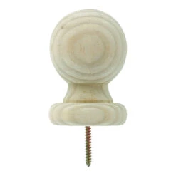 Waddell 212 Post Top, 2-3/4 In Dia, 4 In H, Small Ball, Pine(Waddell 212 Post Top 2 3 4 In Dia 4 In H Small Ball Pine)