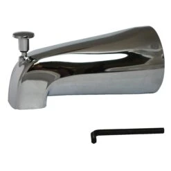 Plumb Pak PP825-38 Bathtub Spout, 3/4 In Connection, IPS, Zinc, Chrome Plated, For: 1/2 In Or 3/4 In Pipe(Plumb Pak Pp825 38 Bathtub Spout 3 4 In Connection Ips Zinc Chrome For 1 2 In Or 3 4 In Pipe)