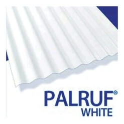 Palruf 101339 Corrugated Roofing Panel, 12 Ft L, 26 In W, PVC, White(Palruf 101339 Corrugated Roofing Panel 12 Ft L 26 In W Pvc White)