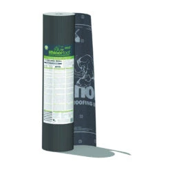 INTERWRAP RHINOROOF Roof Underlayment Roll, 286 Ft L, 42 In W, Synthetic, Gray(Interwrap Rhinoroof Roof Underlayment Roll 286 Ft L 42 In W Synthetic Gray)