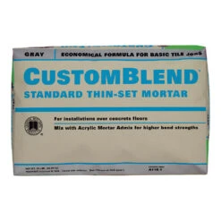 CUSTOM CBTSG50 Thin-Set Mortar, Gray, Powder, 50 Lb Bag(Custom Cbtsg50 Thin Set Mortar Gray Powder 50 Lb Package Bag)