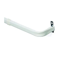 Kenney KN510 Curtain Rod, 1 In Dia, 18 To 28 In L, Steel, White(Kenney Kn510 Curtain Rod 1 In Dia 48 To 86 In L Steel White)