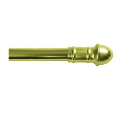 Kenney KN386/3 Cafe Rod, 7/16 In Dia, 28 To 48 In L, Brass(Kenney Kn386 3 Cafe Rod 7 16 In Dia 28 To 48 In L Brass)