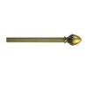 Kenney KN44100 Finial Rod, 1/2 In Dia, 28 To 48 In L, Plastic, Antique Brass(Kenney Kn44100 Finial Rod 1 2 In Dia 28 To 48 In L Plastic Antique Brass)