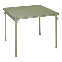 Cosco 14619ANT2 Folding Table, 33-3/4 In OAW, 33-3/4 In OAD, 28 In OAH, Steel Frame, Vinyl Tabletop, Antique Linen(Cosco 14619ant2 Folding Table 33 3 4 In Oaw 33 3 4 In Oad 28 In Oah Steel Frame Vinyl Tabletop Antique Linen)