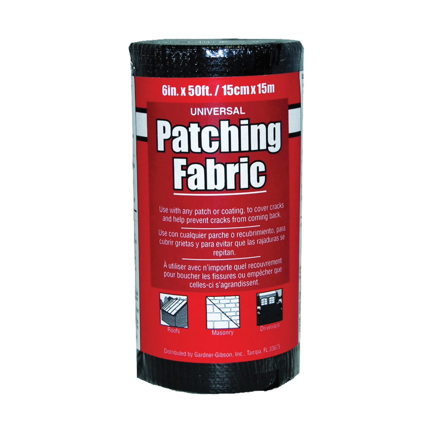 Gardner 4502-GA Patching Fabric, 50 Ft L, 6 In W, Fiberglass, Black(Gardner 4502 Ga Patching Fabric 50 Ft L 6 In W Fiberglass Black) 3 Gardner 4502-GA Patching Fabric, 50 Ft L, 6 In W, Fiberglass, Black(Gardner 4502 Ga Patching Fabric 50 Ft L 6 In W Fiberglass Black)