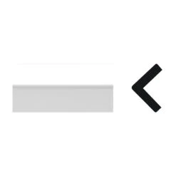 Royal 5074017 Corner Moulding, 8 Ft L, 1-1/4 In W, PVC, White(Royal 5074017 Corner Molding 8 Ft L 1 1 4 In W Pvc White)