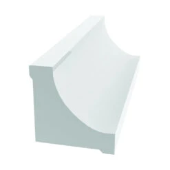 Royal 5073161 Cove Moulding, 12 Ft L, 3/4 In W, PVC, White(Royal 5073161 Cove Molding 12 Ft L 3 4 In W Pvc White)