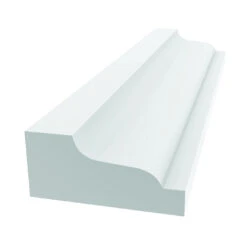 Royal 5101425 Shingle Moulding, 12 Ft L, 11/16 In W, Cellular PVC, White(Royal 5101425 Shingle Molding 12 Ft L 11 16 In W Cellular Pvc White)