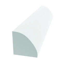 Royal 5101548 Quarter Round Moulding, 12 Ft L, 3/4 In W, Cellular PVC, White(Royal 5101548 Quarter Round Molding 12 Ft L 3 4 In W Cellular Pvc White)