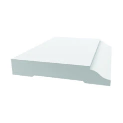 Royal 5104052 Colonial Base Moulding, 12 Ft L, 5/8 In W, Cellular PVC, White(Royal 5104052 Colonial Base Molding 12 Ft L 5 8 In W Cellular Pvc White)
