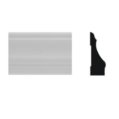 Royal 5074261 Colonial Casing, 7 Ft L, 9/16 In W, Cellular PVC, White, Woodgrain(Royal 5074261 Colonial Case Molding 7 Ft L 9 16 In W Cellular Pvc White Woodgrain)