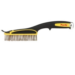Purdy 140910200 Long Handle Wire Brush, Stainless Steel Bristle, 14 In OAL, Black(Purdy 140910200 Long Handle Wire Brush Stainless Steel Bristle 14 In Oal Black)