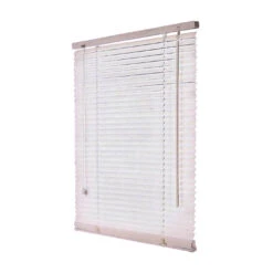 Simple Spaces FWB-23X72-3L Window Blind, 72 In L, 23 In W, Faux Wood, White(Simple Spaces Fwb 23x72 3l Window Blinds 72 In L 23 In W Faux Wood White)