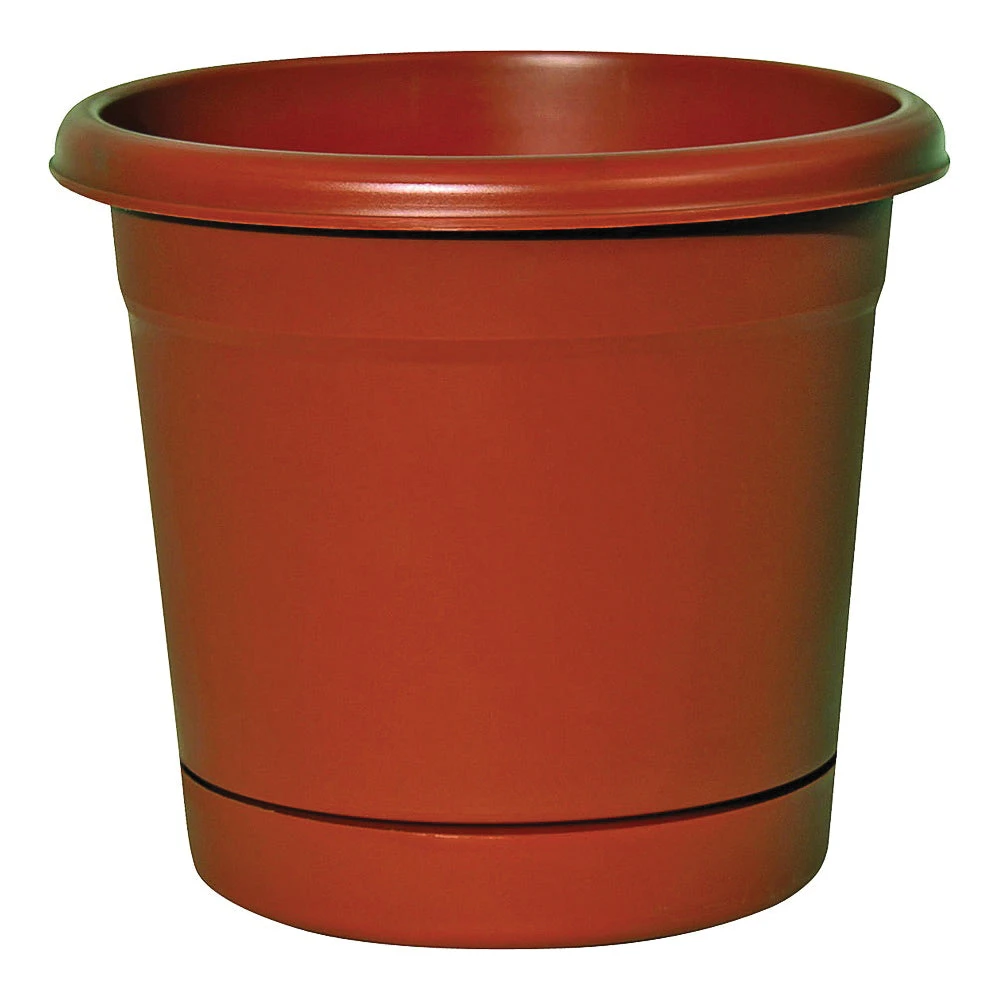 Southern Patio RN0612TC Riverland Planter With Saucer, 6 In Dia, Round, Poly Resin, Terra Cotta, Matte(Southern Patio Rr0624tc Rolled Rim Planter 6 1 2 In W 6 1 2 In D Round Plastic Terracotta) 4 Southern Patio RN0612TC Riverland Planter With Saucer, 6 In Dia, Round, Poly Resin, Terra Cotta, Matte(Southern Patio Rr0624tc Rolled Rim Planter 6 1 2 In W 6 1 2 In D Round Plastic Terracotta) - Image 2