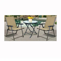 Seasonal Trends T5C27KR1J33 Folding Table, Glass Tabletop(Seasonal Trends T5c27kr1j33 Folding Table Glass Tabletop)