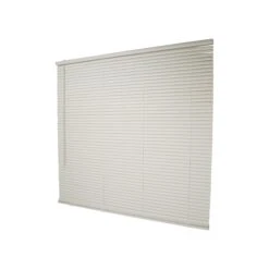 Simple Spaces PVCMB-15AA Blind, 64 In L, 47 In W, Vinyl, Alabaster(Simple Spaces Pvcmb 15aa Cordless Mini Blind 64 In L 47 In W Vinyl Alabaster)