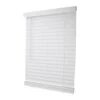 Simple Spaces FWMB-26 Blind, 72 In L, 29 In W, Faux Wood, White(Simple Spaces Fwmb 26 Cordless Mini Blind 72 In L 29 In W Faux Wood White)