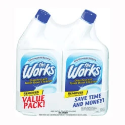 The Works 33302WK Toilet Bowl Cleaner, 32 Oz, Liquid, Mint, Blue(The Works 33302wk Toilet Bowl Cleaner 32 Oz Package Liquid Mint Blue)