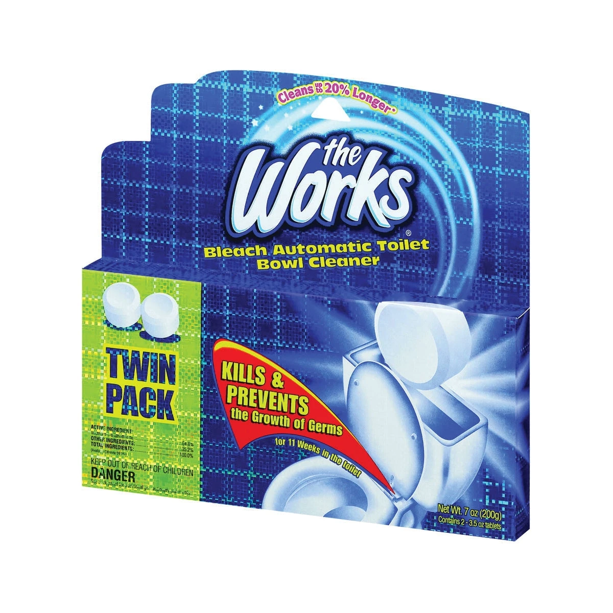 The Works 33202WK Toilet Bowl Cleaner, 3.5 Oz Twin Pack, Solid, Slight Pungent, Off-White(The Works 33202wk Toilet Bowl Cleaner 32 Oz Package Twin Pack Solid Slight Pungent Off White) 3 The Works 33202WK Toilet Bowl Cleaner, 3.5 Oz Twin Pack, Solid, Slight Pungent, Off-White(The Works 33202wk Toilet Bowl Cleaner 32 Oz Package Twin Pack Solid Slight Pungent Off White)