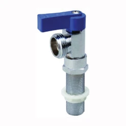 B & K Quarter Master ProLine Series 102-210 Washing Machine Valve, Replacement, Brass, Blue, Chrome(B K Quarter Master Proline 102 210 Washing Machine Valve Replacement Brass Blue Chrome)