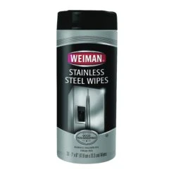 Weiman 92 Stainless Steel Wipes, 8 In L, 7 In W, Fresh(Weiman 92 Stainless Steel Wipes 8 In L 7 In W Fresh 30)